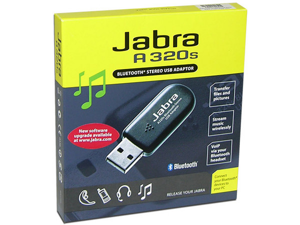 Adaptador Jabra A320s USB Bluetooth Clase 1 con alcance hasta 100 mts.