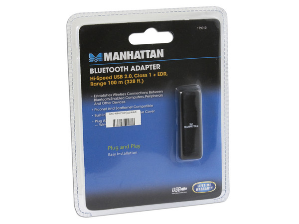 Adaptador Bluetooth Clase 1 USB, hasta 100mts.