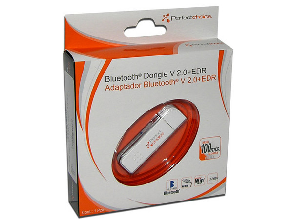 Adaptador Perfect Choice USB 2.0 Bluetooth 2.0 Clase 1 con alcance hasta 100 mts.
