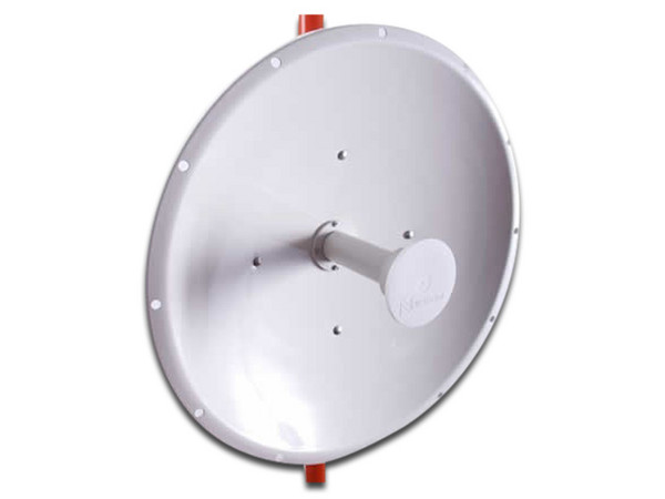 Antena Parabólica NetPoint NP1-SMA, hasta 6.2GHz, 30 dBi, Polarización Dual. Color Blanco.