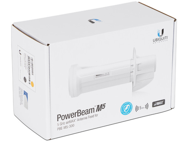 Antena Ubiquiti Networks PBE-M5-300 de 5 GHz, hasta 150 Mbps.