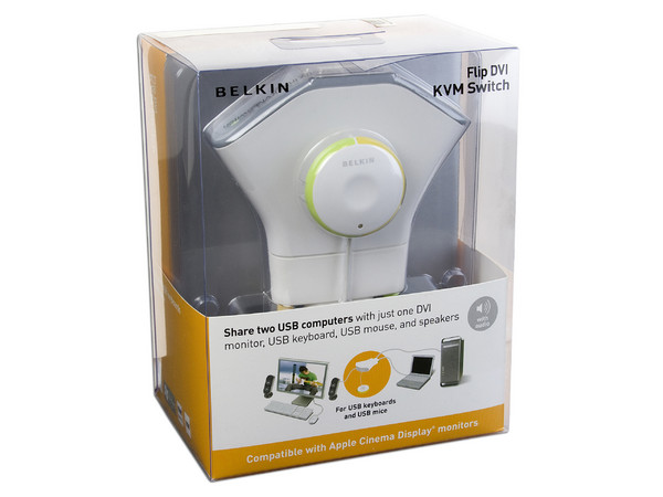 BELKIN FLIP DVI-D KVM W/R FLIP 2-PORT KVM W/REMOTE * DVI-D