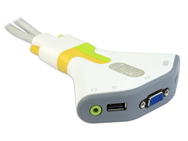 FLIP WIRELESS 2PORT KVM USB AUDIO; W/RF REMOTE