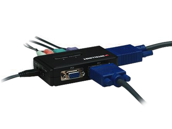 Intellinet Switch KVM 2 Puertos PS/2 Con Audio.