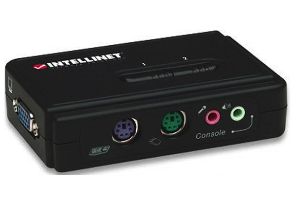 Intellinet Switch KVM 2 Puertos PS/2 Con Audio.