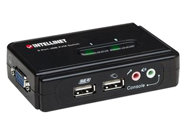 Intellinet Switch KVM 2 Puertos USB Con Audio.   