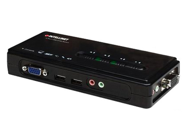 Intellinet Switch 4:1 KVM 4 Puertos USB Con Audio.