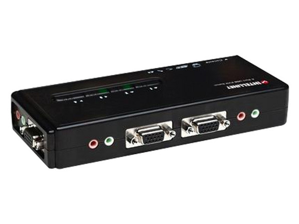 Intellinet Switch 4:1 KVM 4 Puertos USB Con Audio.