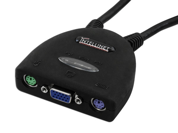 Intellinet Mini Switch KVM 2 Puertos PS/2 Con Audio.
