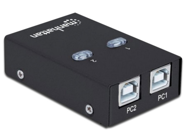 Switch Automático Manhattan para compartir dispositivos USB de Alta Velocidad 2.0