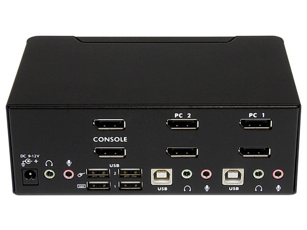 Switch Conmutador KVM de 2 Puertos DisplayPort.