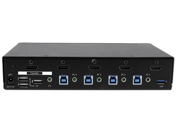 Switch Conmutador KVM de 4 Puertos HDMI 1080p con USB 3.0.