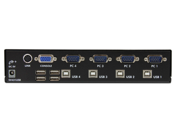 Switch KVM StarTech de 4 Puertos con USB.