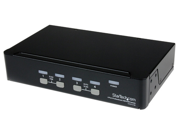 Switch KVM StarTech de 4 Puertos con USB.