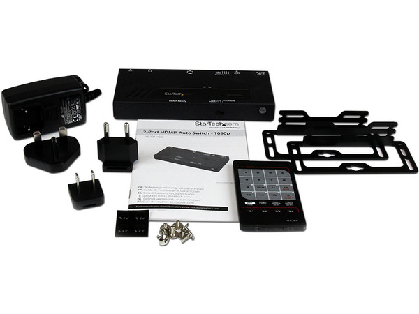 Switch HDMI de 2 Puertos con Conmutado Automático y Prioritario, 1080p.