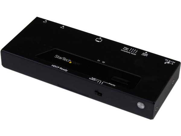 Switch HDMI de 2 Puertos con Conmutado Automático y Prioritario, 1080p.