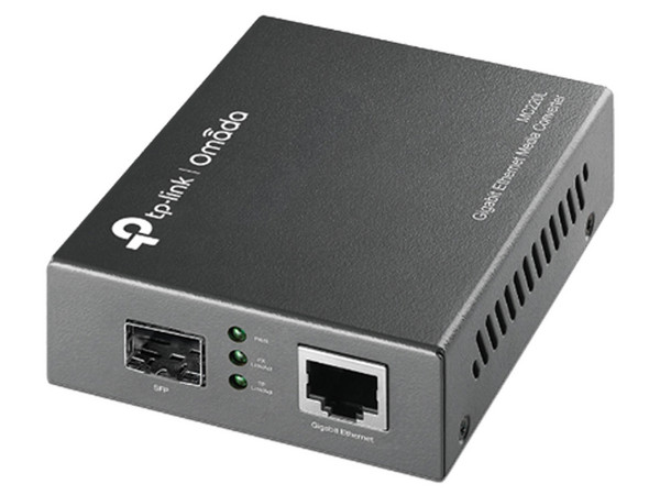 Convertidor SFP TP-Link MC220L V5.2, 1 Puerto SFP, 1000 Mbps. Color Gris.
