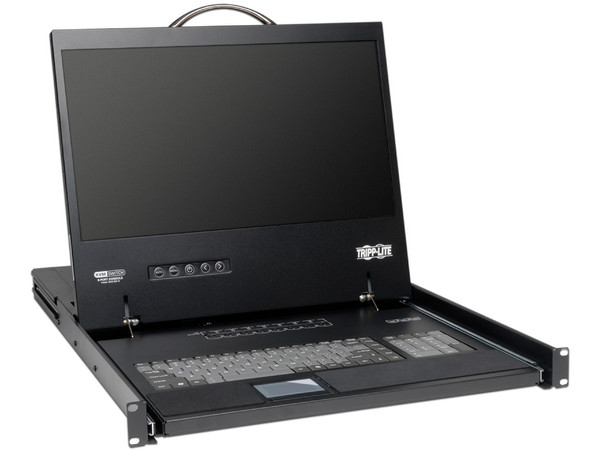 Consola KVM para instalación en rack de 1U de 8 puertos NetController con Pantalla LCD de 19