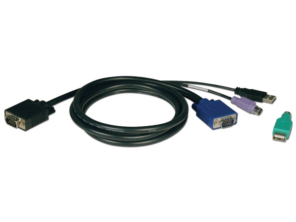 Kit de cables Tripp Lite para multiplaxor KVM, PS/2, USB.