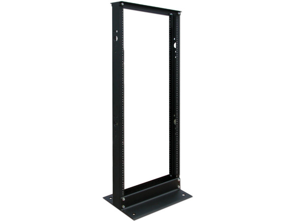 Rack de marco abierto de 2 postes 25U SmartRack, Organice y asegure equipo de red en rack.