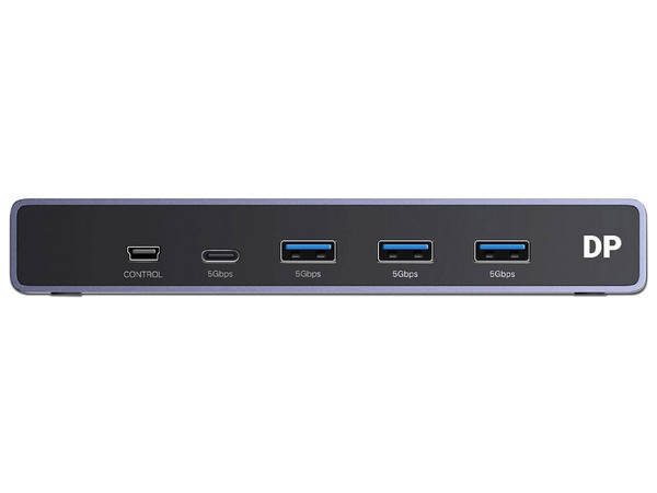 Conmutador KVM DisplayPort 8K UGREEN 25962 con DP 1.4, 2 Entradas y 1 Salida, 4 Puertos USB 3.0 (3 USBA y 1 USBC).