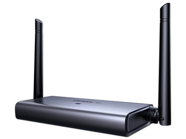Transmisor y Receptor Inalámbrico UGREEN 90909A, hasta 50m, Audio 3.5mm, HDMI, VGA, 4k@30Hz, Color Gris.