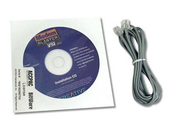 Fax/Modem Creative Modem Blaster Interno 56K, V.92, PCI
