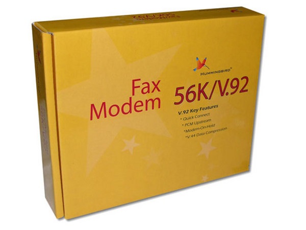 Módem HUMMINGBIRD de 56K, V.92, V.44, Interno, PCI
