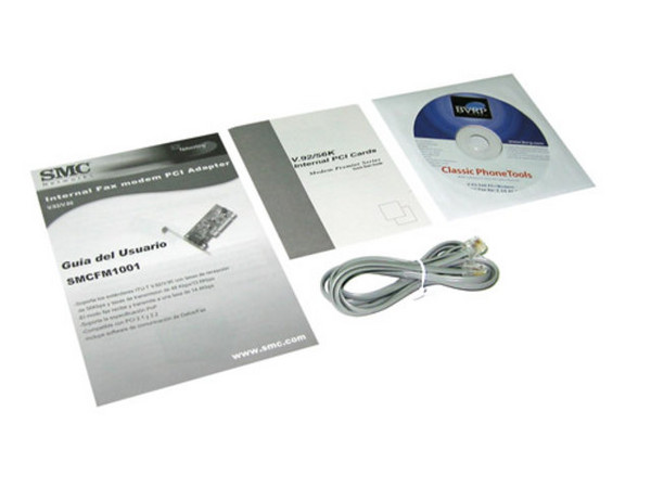 Fax/Módem SMC EZ Line de 56K, V.92, Interno, PCI