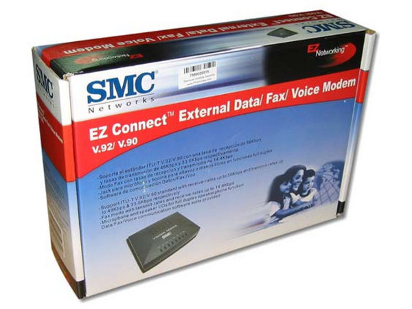 Fax/Modem Externo SMC EZ Connect 56K V.92/V.90, con Voz Interfase Puerto Serial
