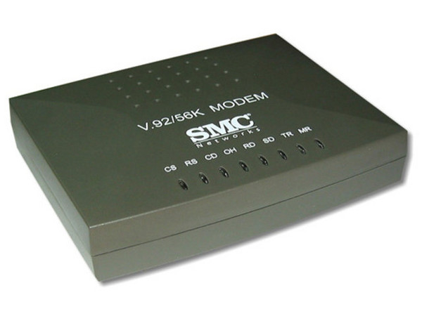 Fax/Modem Externo SMC EZ Connect 56K V.92/V.90, con Voz Interfase Puerto Serial