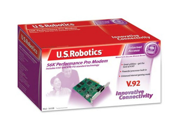 Fax/Módem interno US Robotics, Performance Pro, 56k, V.92