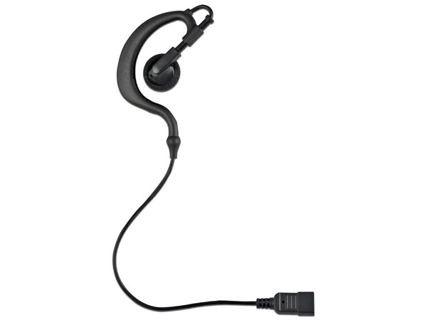 Audífono en Forma de Gancho OTTO E1-QC2NC133 para Radios, Serie LOC, Color Negro