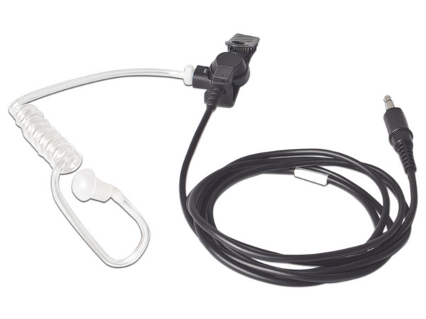 Audífono de Tubo Acústico OTTO V1-10252 para Radio Kenwood PKT03, Color Negro