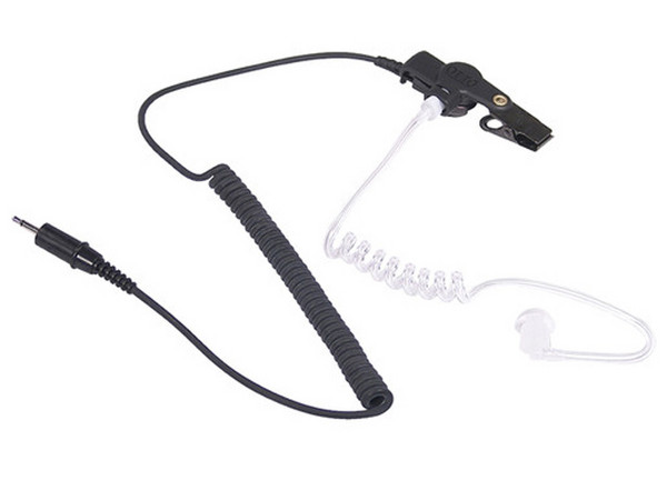 Audífono de Tubo Acústico OTTO V1-10252 para Radio Kenwood PKT03, Color Negro
