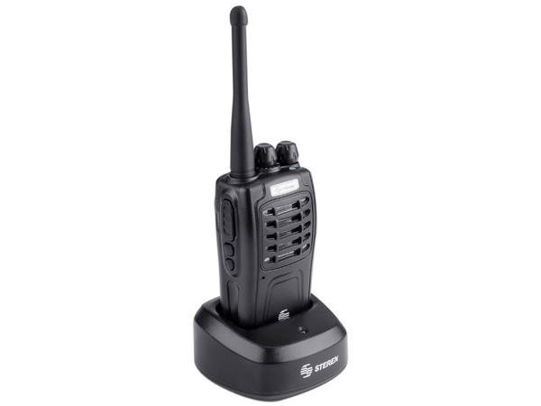 Radio Portátil Profesional STEREN RAD-510, hasta 5 Km de alcance, Color Negro.