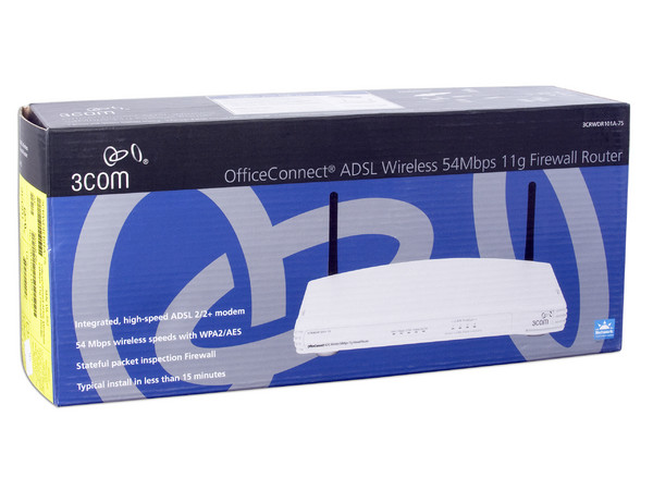 Ruteador 3Com OfficeConnect ADSL Wireless, 54 Mbps 11g, Firewall