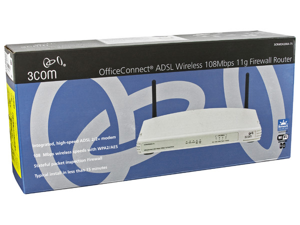 Ruteador 3Com OfficeConnect ADSL Wireless, 108Mbps 11g, Firewall