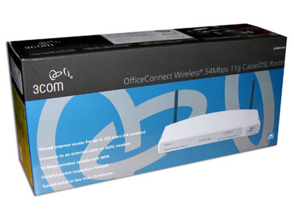 Ruteador 3Com OfficeConnect Wireless de 54 Mbps 11G, para Cable/DSL