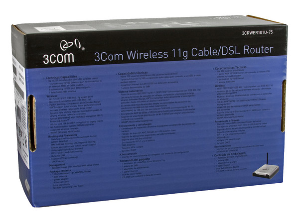 Ruteador 3COM Inalámbrico 11g para Cable/DSL