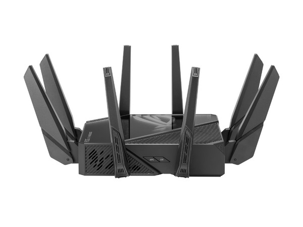 Router Gamer ASUS ROG Rapture, Triple Banda, Wireless AC (Wi-Fi 7-6E), Hasta 4804 MB/s, 6 Puertos Gigabit LAN, 8 Antenas. Color Negro.