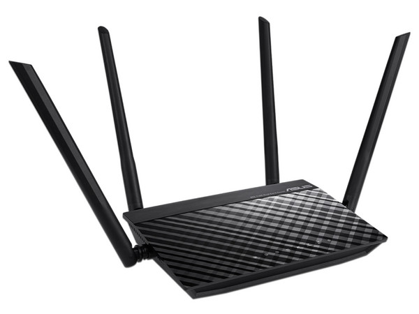 Router Inalámbrico ASUS RT-AC1200 V2 de doble banda, Wireless AC (Wi-Fi 5), hasta 867 Mbps. Color Negro.