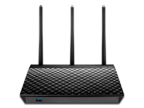 Ruteador Inálambrico 3 en 1 ASUS RT-AC1750 B1 de doble banda, Wireless ac (Wi-Fi 5), hasta 1750 Mbps, 4 Puertos RJ-45, 2 USB.