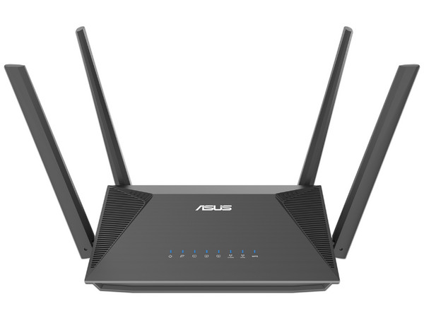Router Inalámbrico ASUS RT-AX52 de Doble Banda, Wireless AX (Wi-Fi 6), hasta 1800Mbps, 1 puerto WAN y 3 puertos LAN. Color Negro.