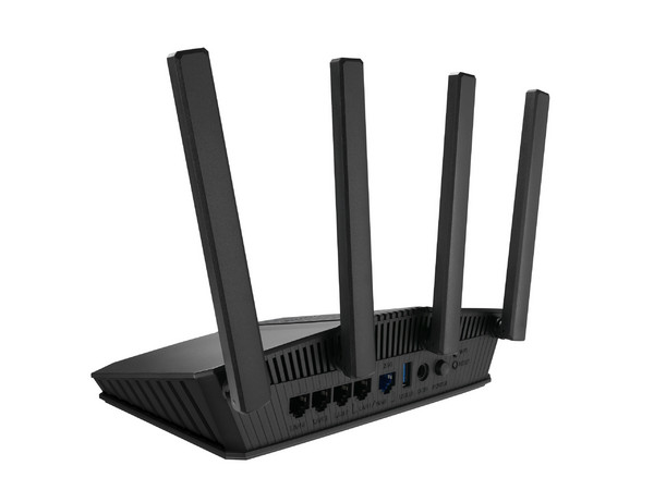 Router Inalámbrico ASUS RT-BE58U, Doble Banda, Wireless AC (Wi-Fi 7), Hasta 3600Mbps, 5 Puertos Gigabit LAN, 4 Antenas. Color Negro.