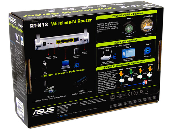 Ruteador Inalámbrico Asus Wireless-N hasta 300Mbps.