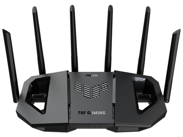 Router Gamer ASUS TUF Gaming BE9400, Triple Banda, Wireless AC (Wi-Fi 7), Hasta 5764 MB/s, 3 Puertos Gigabit LAN, 6 Antenas. Color Negro.
