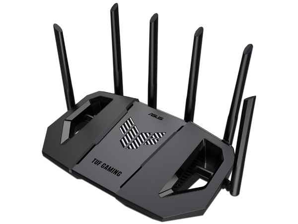 Router Gamer ASUS TUF Gaming BE9400, Triple Banda, Wireless AC (Wi-Fi 7), Hasta 5764 MB/s, 3 Puertos Gigabit LAN, 6 Antenas. Color Negro.