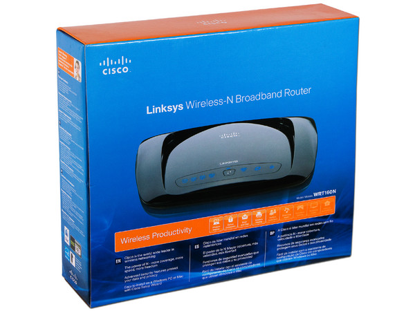 Ruteador Inalámbrico Linksys WRT160N Wireless N, 4 puertos 10/100mbps.