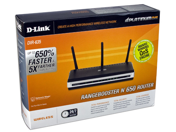 Ruteador Inalámbrico D-Link RangeBooster N 650 Wireless 802.11N
